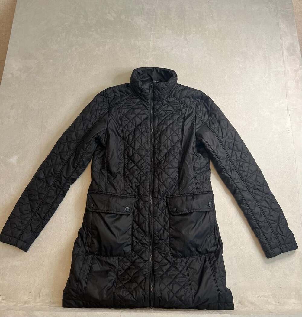 The North Face Women's Black Quilted Primaloft Insulated Full Zip Parka Jacket